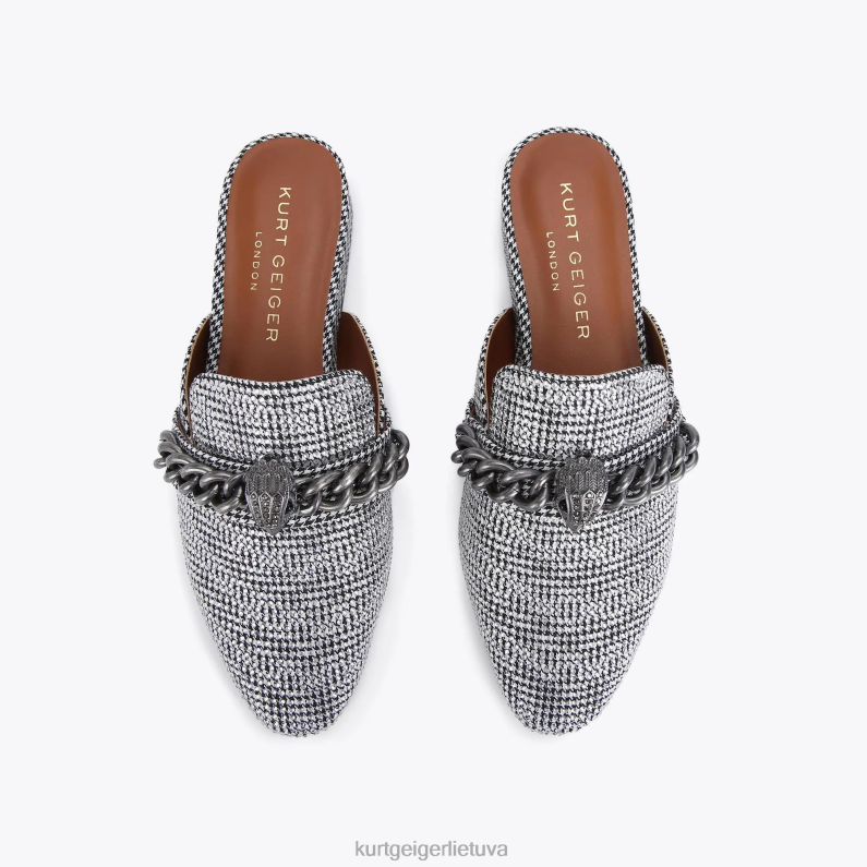 Kurt Geiger moterys Londono chelsea mulas T2T28362 sidabras | avalynė