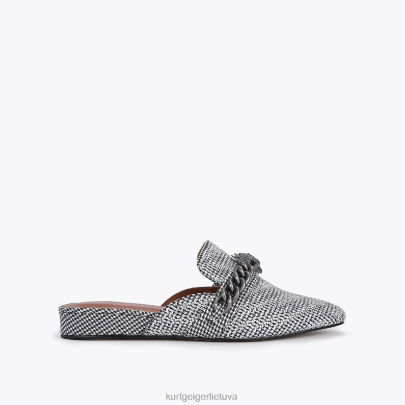 Kurt Geiger moterys Londono chelsea mulas T2T28362 sidabras | avalynė