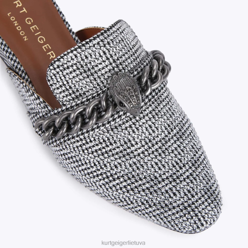 Kurt Geiger moterys Londono chelsea mulas T2T28362 sidabras | avalynė