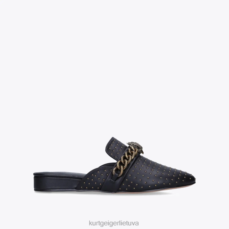 Kurt Geiger moterys Londono chelsea mulas T2T28363 juodas | avalynė