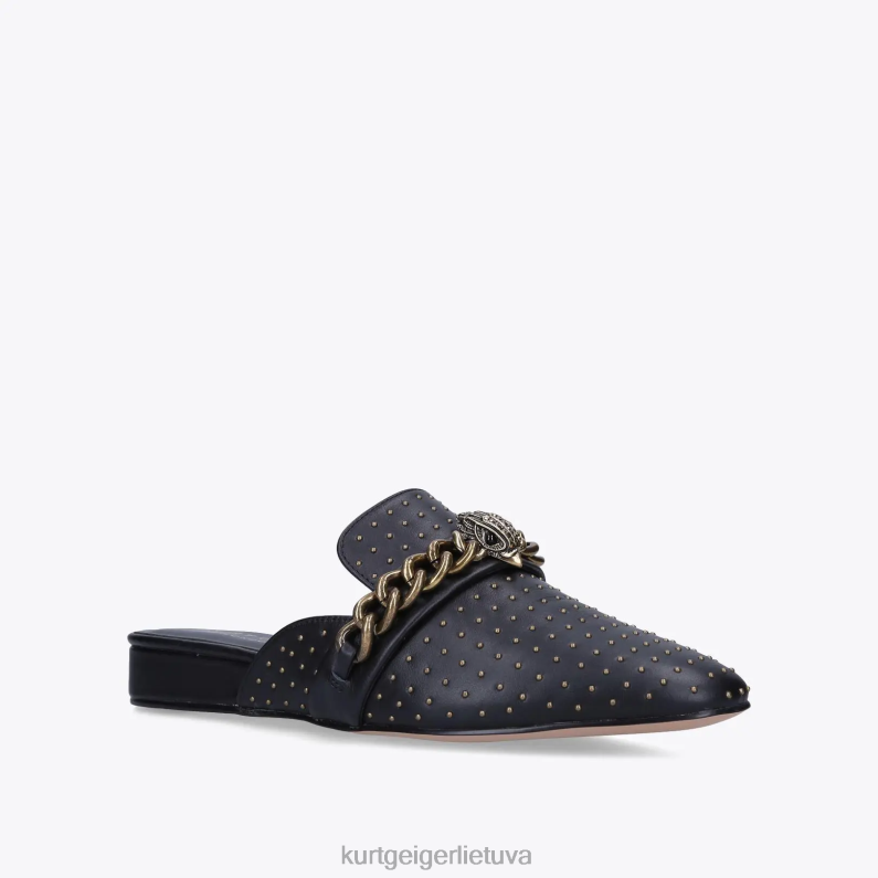 Kurt Geiger moterys Londono chelsea mulas T2T28363 juodas | avalynė