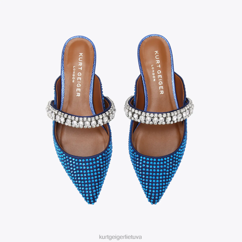 Kurt Geiger moterys Londono kunigaikščio kristalai T2T28684 mėlyna tamsi | avalynė