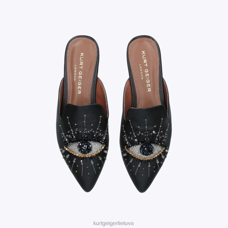 Kurt Geiger moterys londono alyvuogių akis T2T28360 juodas | avalynė