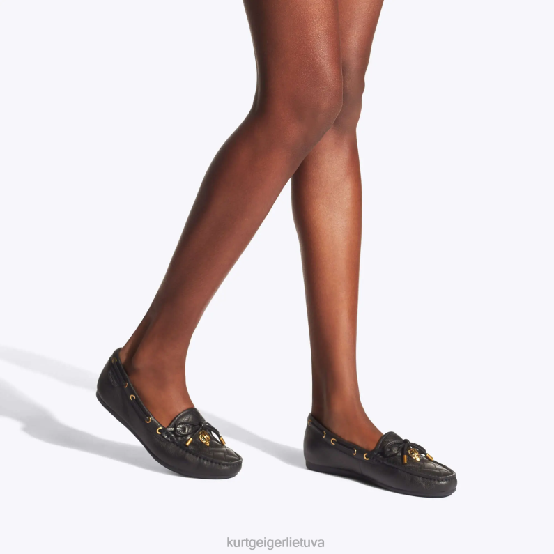 Kurt Geiger moterys londono erelio mokasinas T2T28355 juodas | avalynė