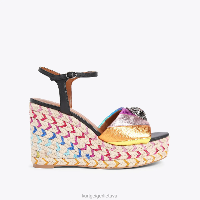Kurt Geiger moterys Londono Kensingtono 105 espadrilė T2T28220 juodas derinys | avalynė