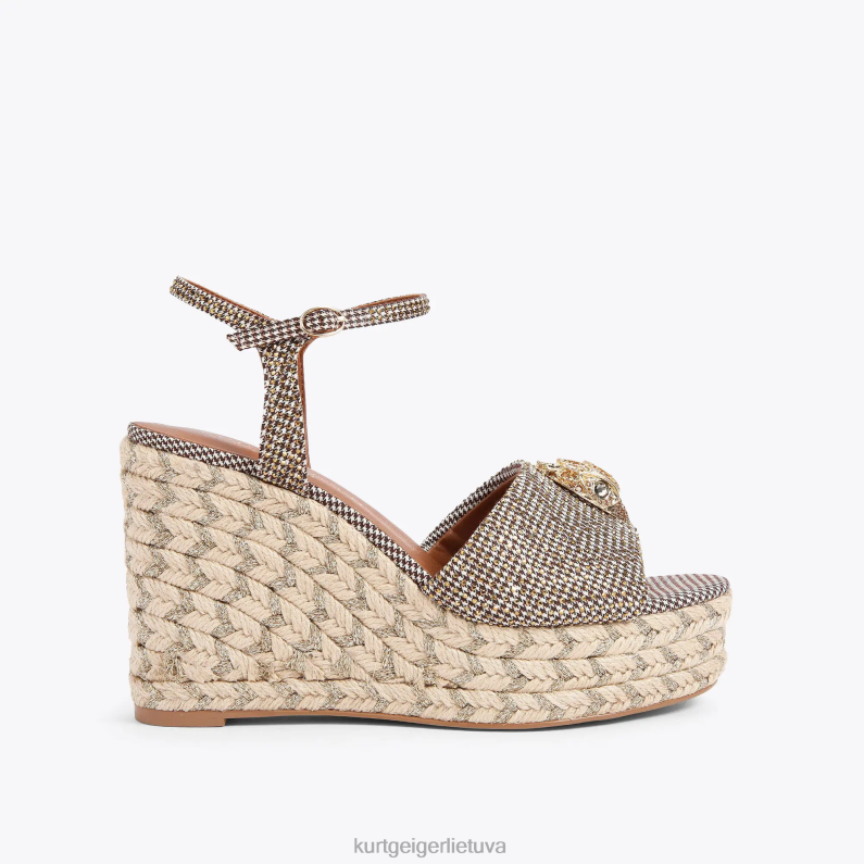 Kurt Geiger moterys Londono Kensingtono 105 espadrilė T2T28435 smėlio spalvos | avalynė