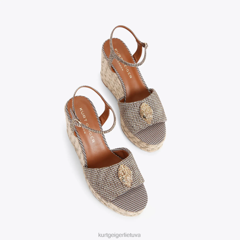 Kurt Geiger moterys Londono Kensingtono 105 espadrilė T2T28435 smėlio spalvos | avalynė