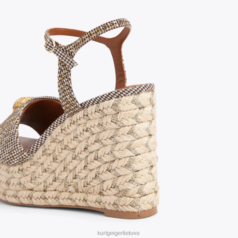 Kurt Geiger moterys Londono Kensingtono 105 espadrilė T2T28435 smėlio spalvos | avalynė