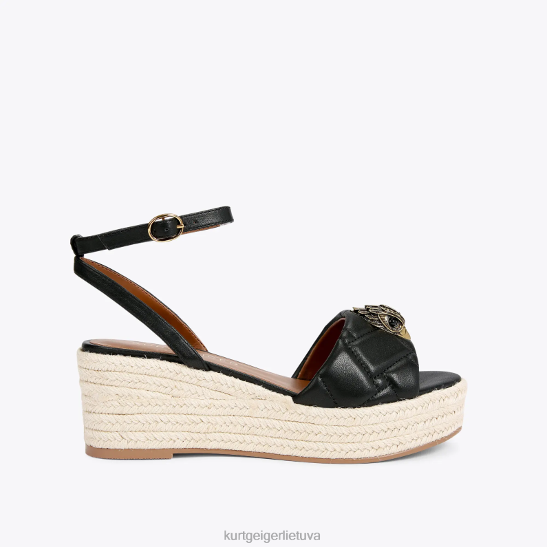 Kurt Geiger moterys london Kensington 65 espadrille T2T28333 juodas | avalynė
