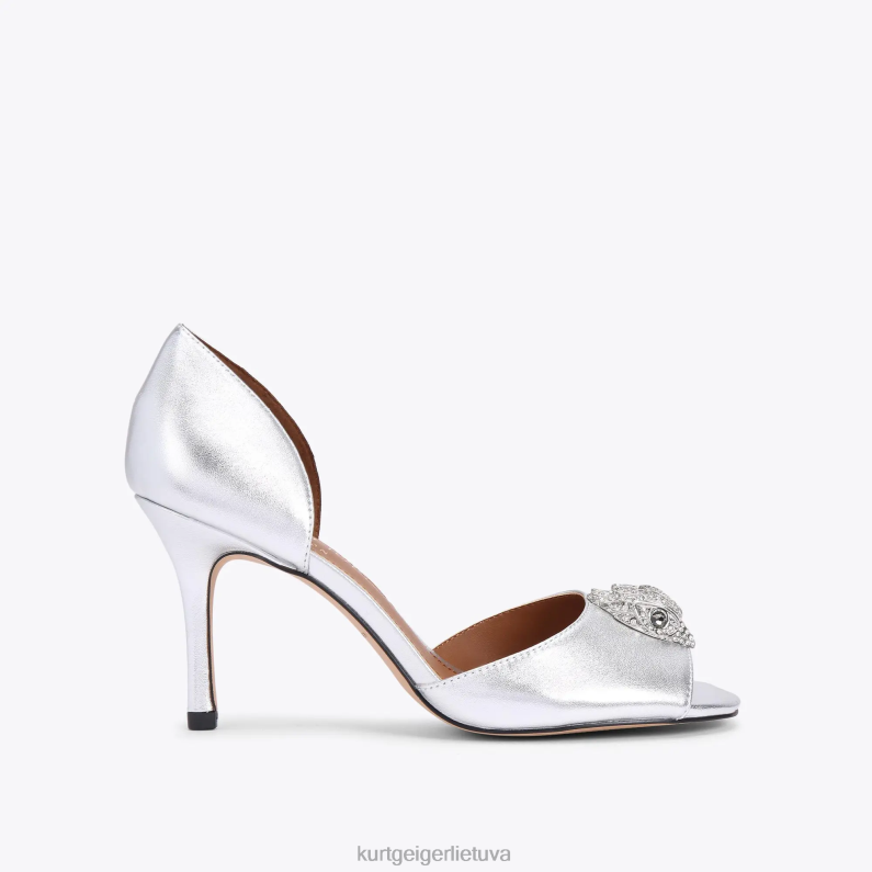 Kurt Geiger moterys Londonas Kensington d Orsė T2T28345 sidabras | avalynė