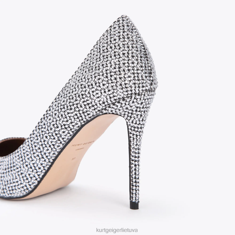 Kurt Geiger moterys Londono Belgravija T2T28321 sidabras | avalynė