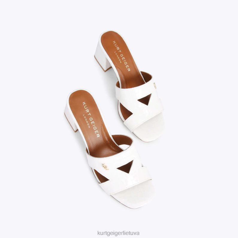 Kurt Geiger moterys Londono Odina blokas T2T28436 baltas | avalynė