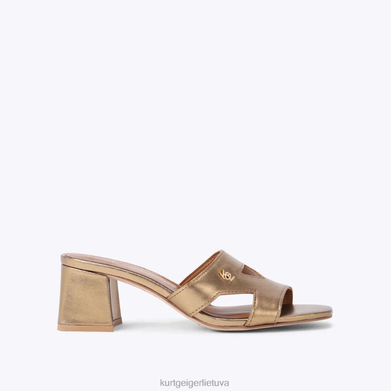 Kurt Geiger moterys Londono Odina blokas T2T28446 auksas | avalynė