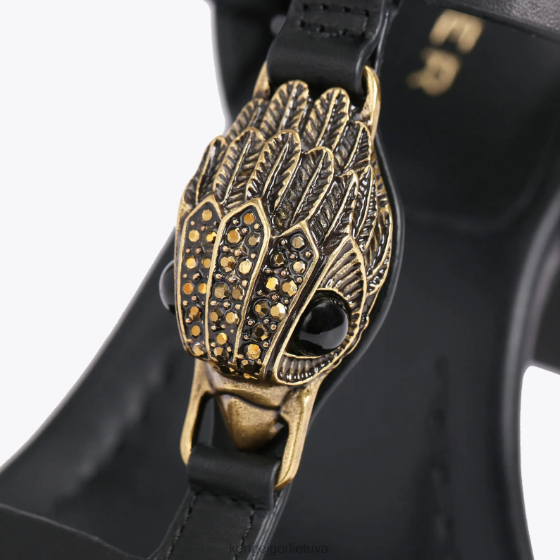 Kurt Geiger moterys Londono hemptono t-baro blokas T2T28338 juodas | avalynė