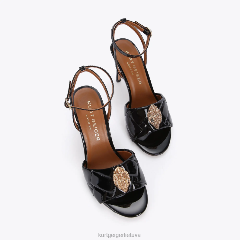 Kurt Geiger moterys Londono kensingtono sandalai T2T28671 juodas | avalynė