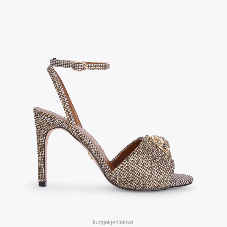 Kurt Geiger moterys Londono kensingtono sandalai T2T28672 smėlio spalvos | avalynė
