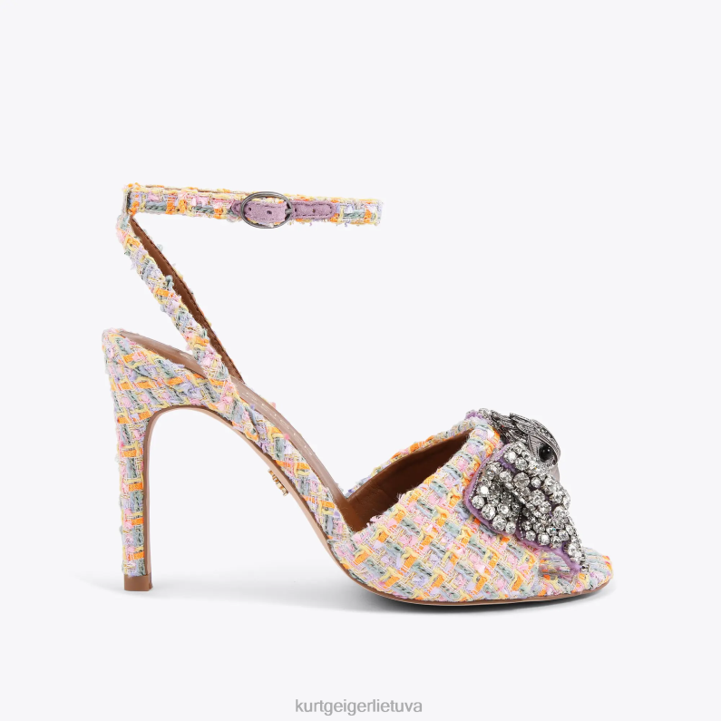 Kurt Geiger moterys londono Kensington bow sandalai T2T28289 oranžinė | avalynė