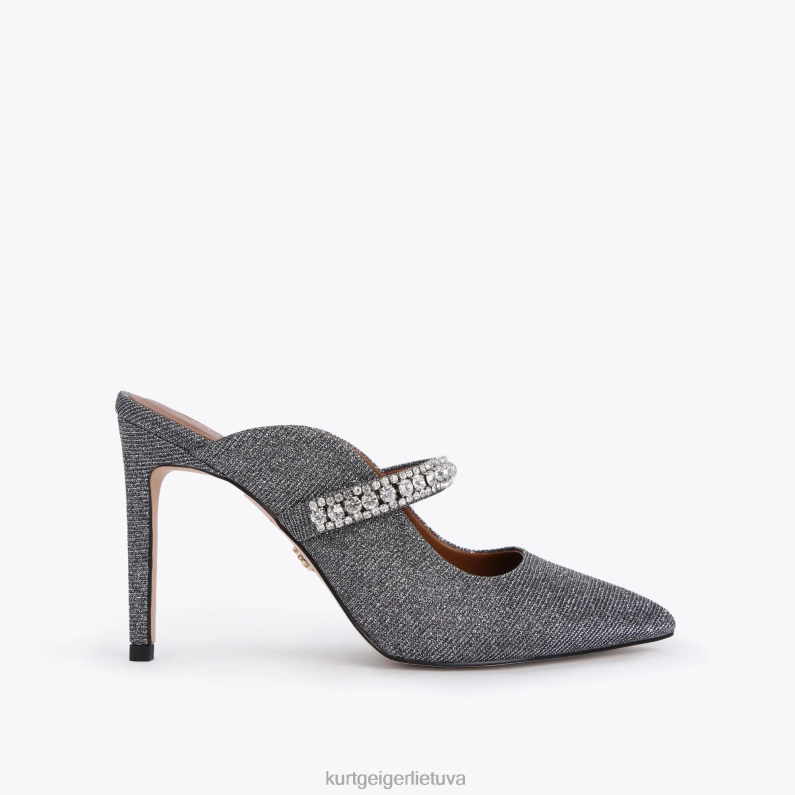 Kurt Geiger moterys londono kunigaikštis T2T28316 ginklinis metalas | avalynė