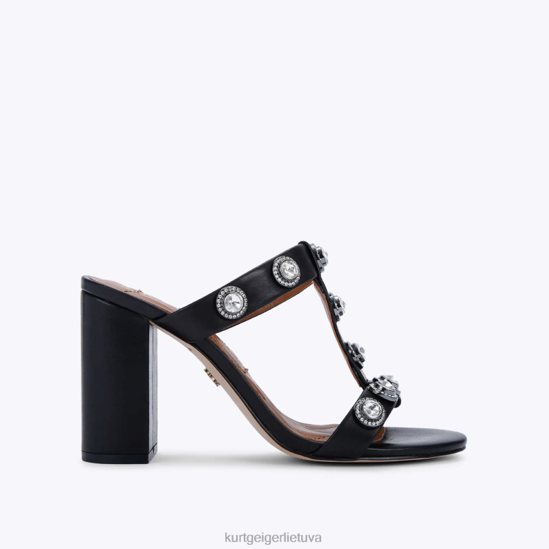 Kurt Geiger moterys londono octavia blokiniai sandalai T2T28392 juodas | avalynė