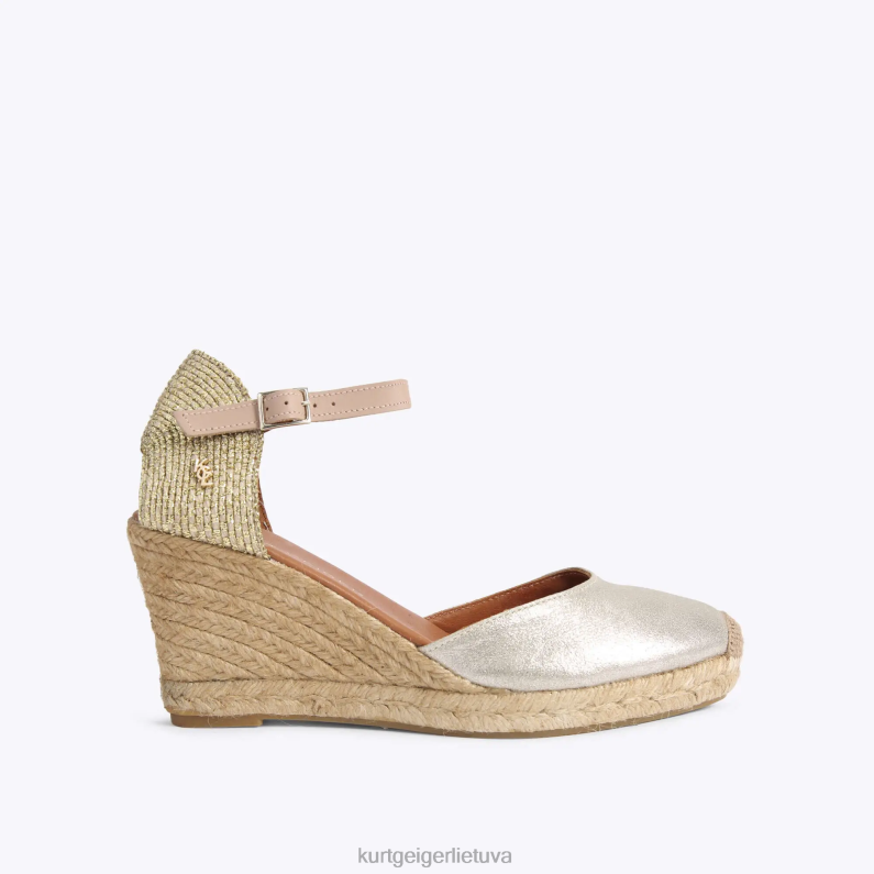 Kurt Geiger moterys Londonas Montis T2T28370 aukso derinys | avalynė