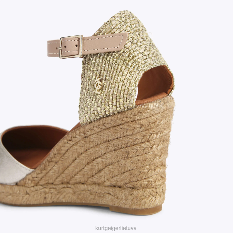 Kurt Geiger moterys Londonas Montis T2T28370 aukso derinys | avalynė