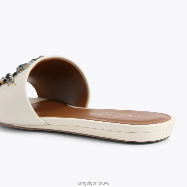 Kurt Geiger moterys londono akimis plokščias sandalas T2T28353 kaulų | avalynė