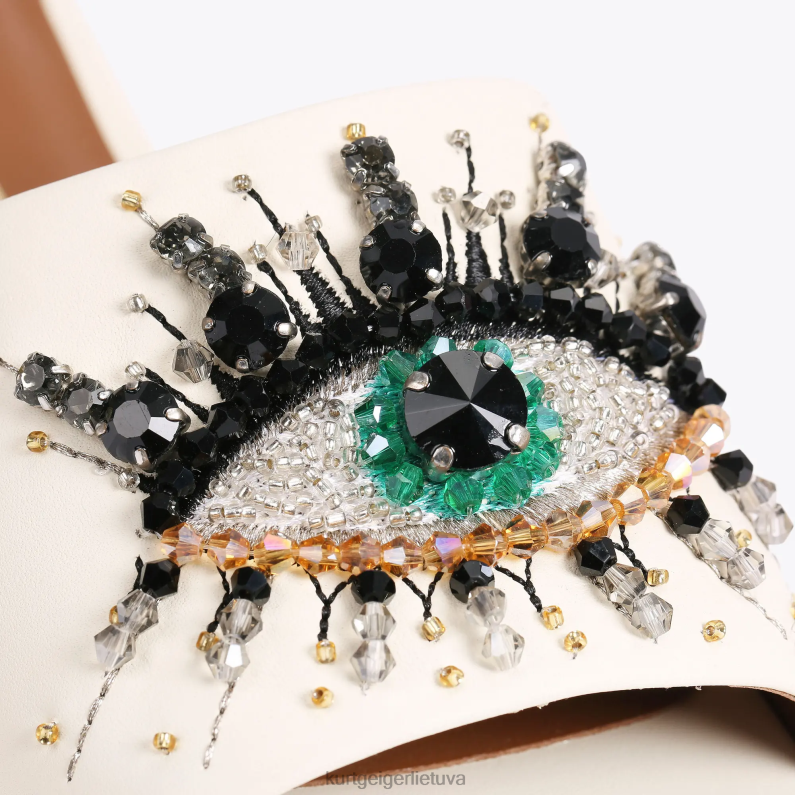 Kurt Geiger moterys londono akimis plokščias sandalas T2T28353 kaulų | avalynė