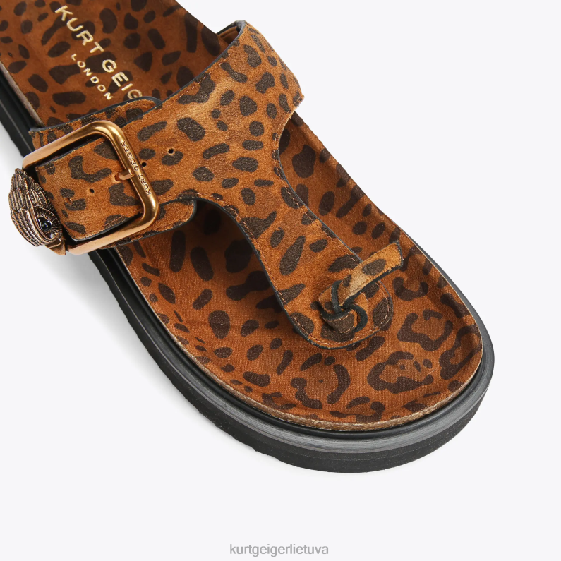 Kurt Geiger moterys londono erelio sagties t-baro čiuožyklos T2T28442 vidutinio rudumo | avalynė