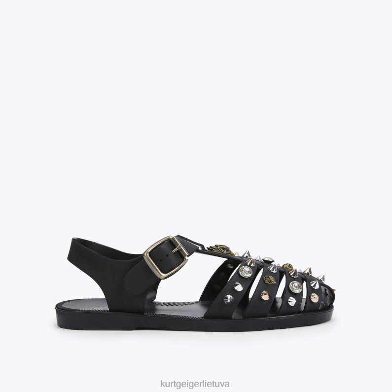 Kurt Geiger moterys londono madelyn žvejo sandalai T2T28449 juodas | avalynė