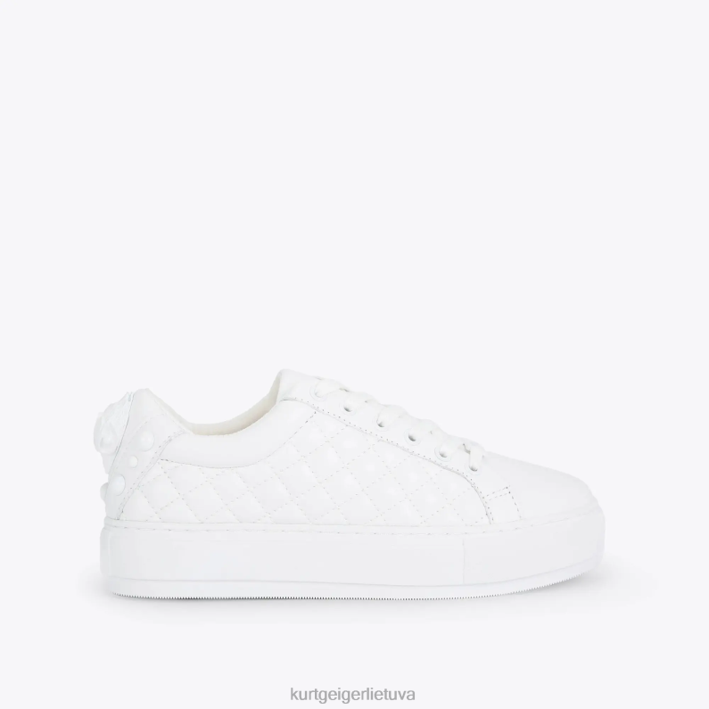 Kurt Geiger moterys london Laney eagle drench T2T28268 baltas | avalynė