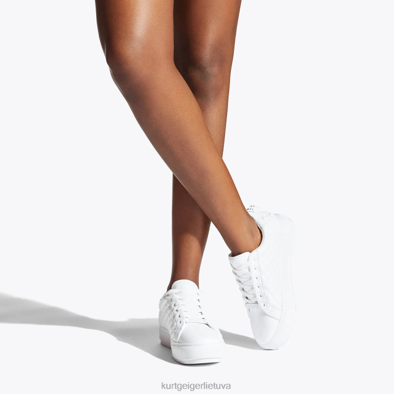 Kurt Geiger moterys london Laney eagle drench T2T28268 baltas | avalynė