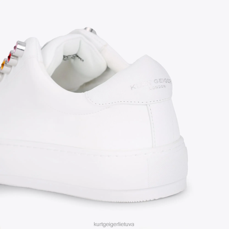 Kurt Geiger moterys londonas livia chunky vaivorykštė T2T28184 baltos šukos | avalynė