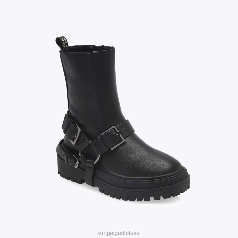 Kurt Geiger moterys Londono protektoriaus diržai T2T28375 juodas | avalynė