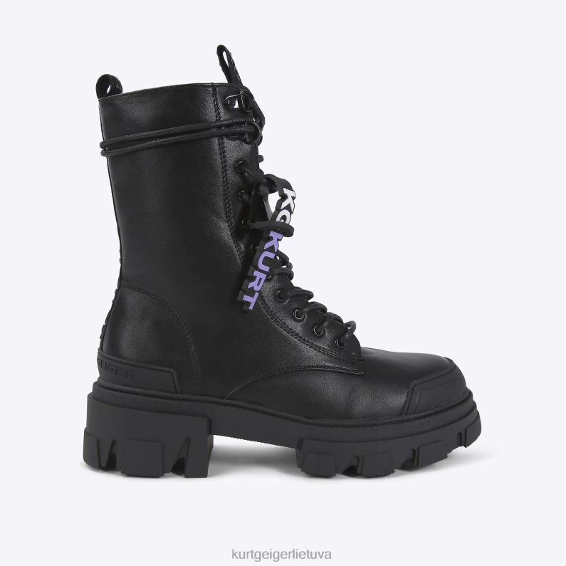 Kurt Geiger moterys london trekker suvarstyti T2T28457 juodas | avalynė