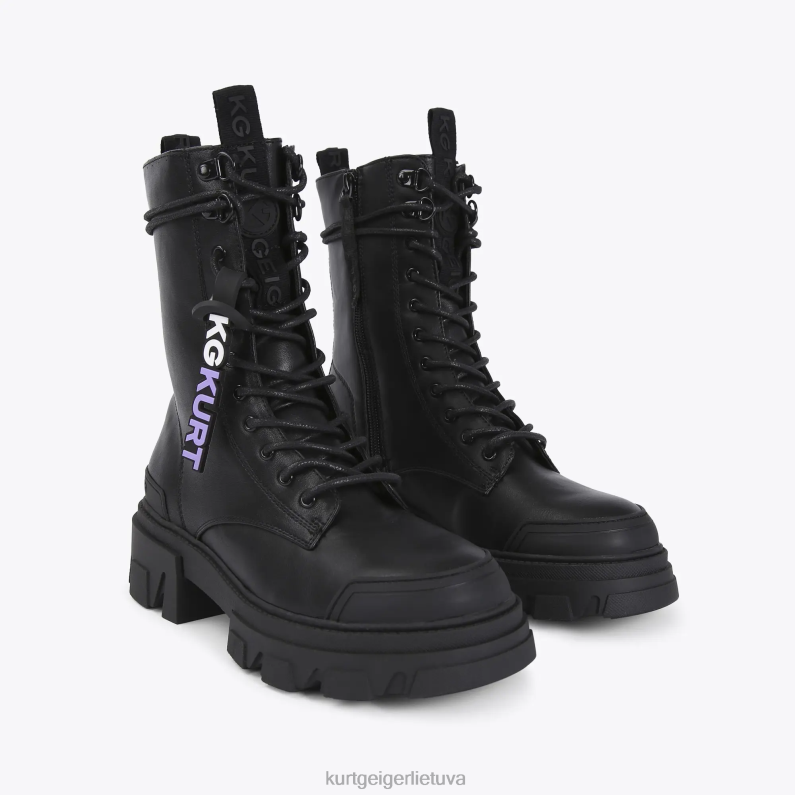 Kurt Geiger moterys london trekker suvarstyti T2T28457 juodas | avalynė