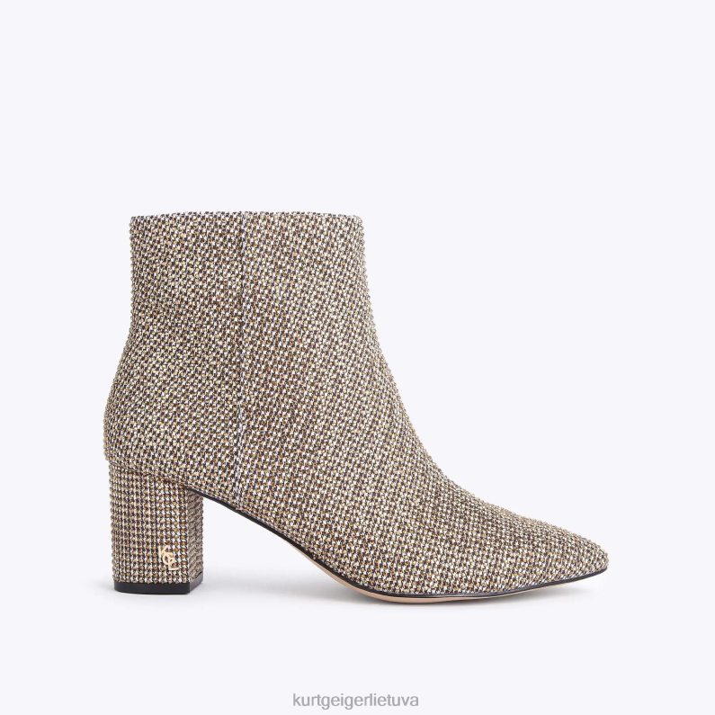 Kurt Geiger moterys londono burlingtono kulkšnies batai T2T28306 smėlio spalvos | avalynė