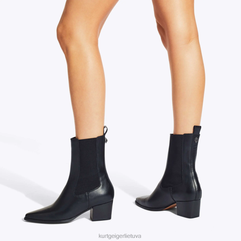 Kurt Geiger moterys Londono žvaigždė chelsea T2T28396 juodas | avalynė