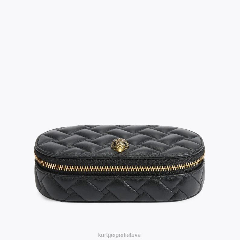 Kurt Geiger moterys Londono Kensingtono papuošalų dėklas T2T28561 juodas | krepšiai