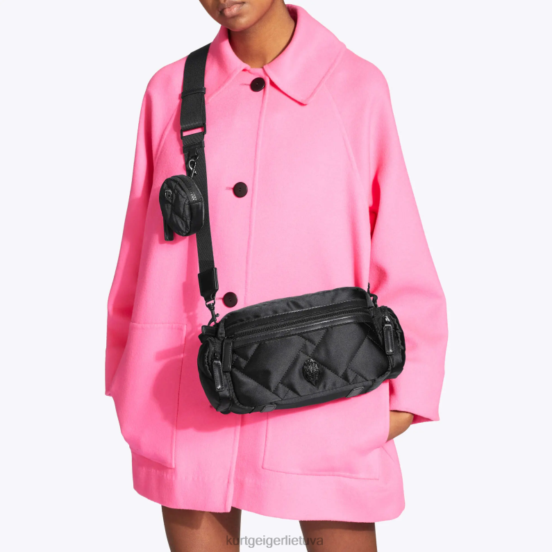 Kurt Geiger moterys Londono perdirbtas kelių fotoaparatų krepšys T2T28277 juodas kitas | krepšiai