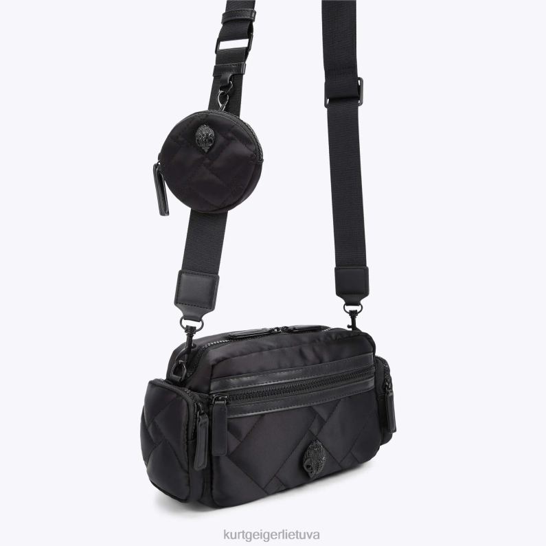 Kurt Geiger moterys Londono perdirbtas kelių fotoaparatų krepšys T2T28277 juodas kitas | krepšiai