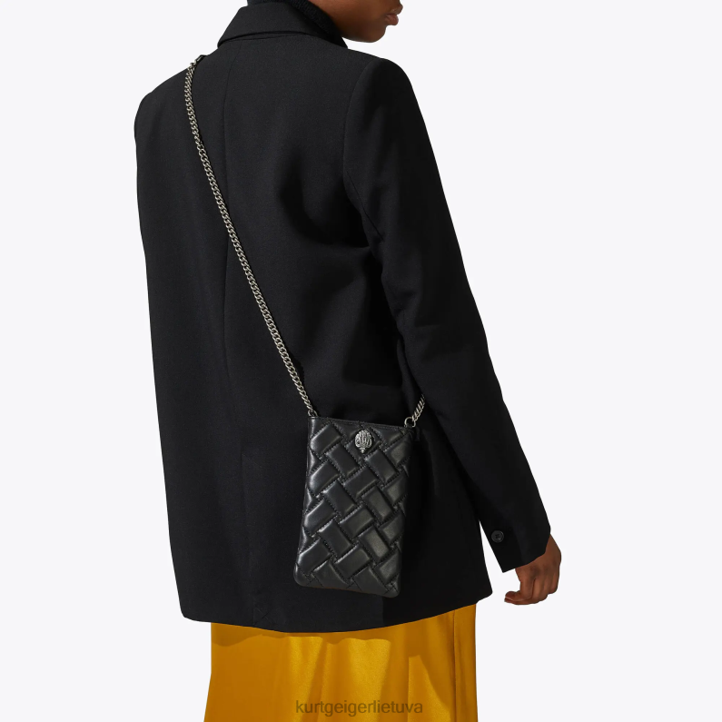Kurt Geiger moterys london Kensington telefono dėklas T2T2877 juodas | krepšiai