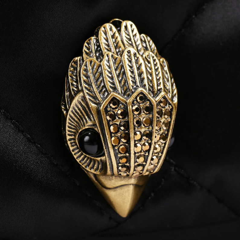 Kurt Geiger moterys Londone perdirbtas didelis valkata T2T28281 juodas | krepšiai