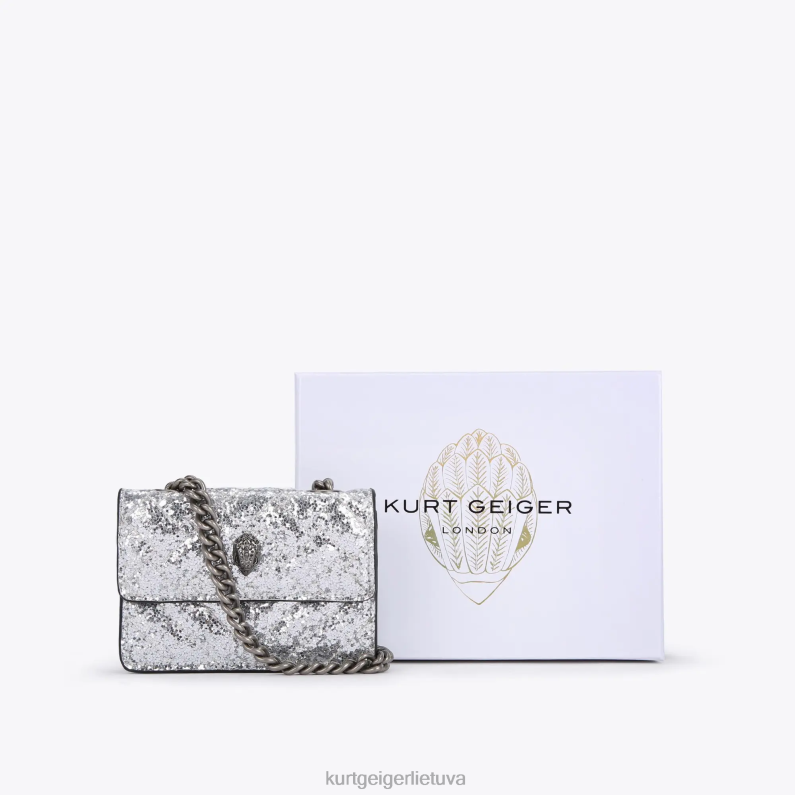 Kurt Geiger moterys Londono mikrokensingtonas T2T2863 sidabras | krepšiai