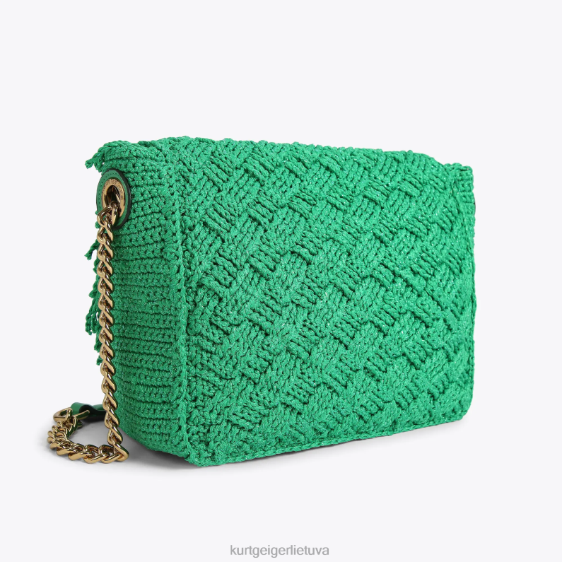 Kurt Geiger moterys londono nėrimo pakraštyje Kensingtonas T2T2845 žalias | krepšiai