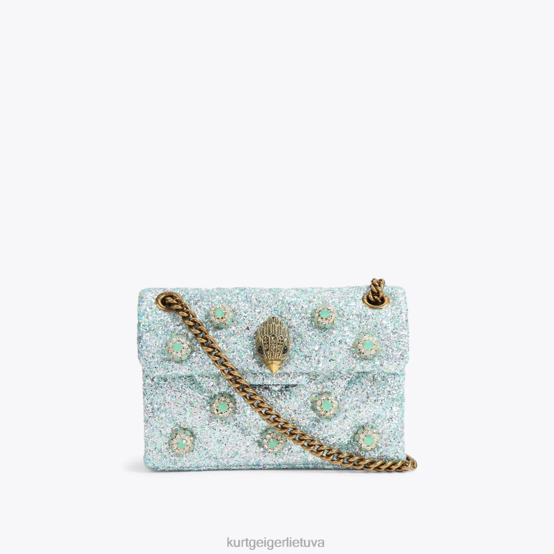 Kurt Geiger moterys Londono mini Kensington krepšys T2T2893 šviesiai žalia | krepšiai