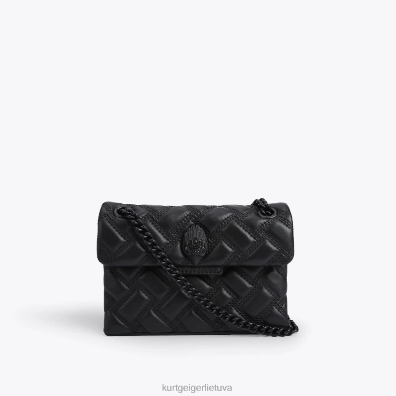 Kurt Geiger moterys Londono mini Kensingtono drenas T2T2841 juodas | krepšiai