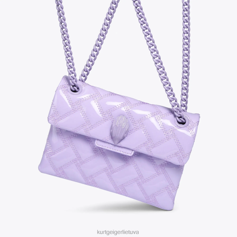 Kurt Geiger moterys Londono mini Kensingtono drenas T2T2887 alyvinė | krepšiai