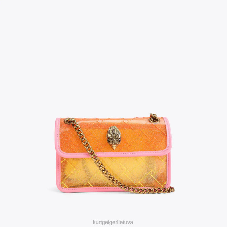 Kurt Geiger moterys Londono vinilo mini Kensington T2T2891 geltona | krepšiai