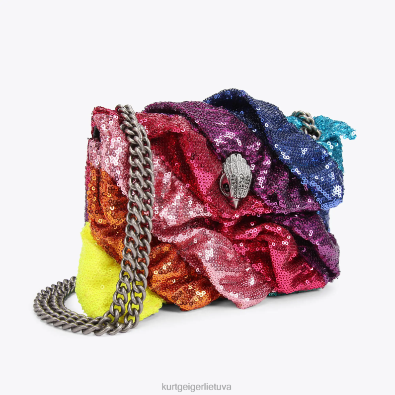 Kurt Geiger moterys londono blizgučiai raukiniai mini Kensington T2T2822 daug/kita | krepšiai