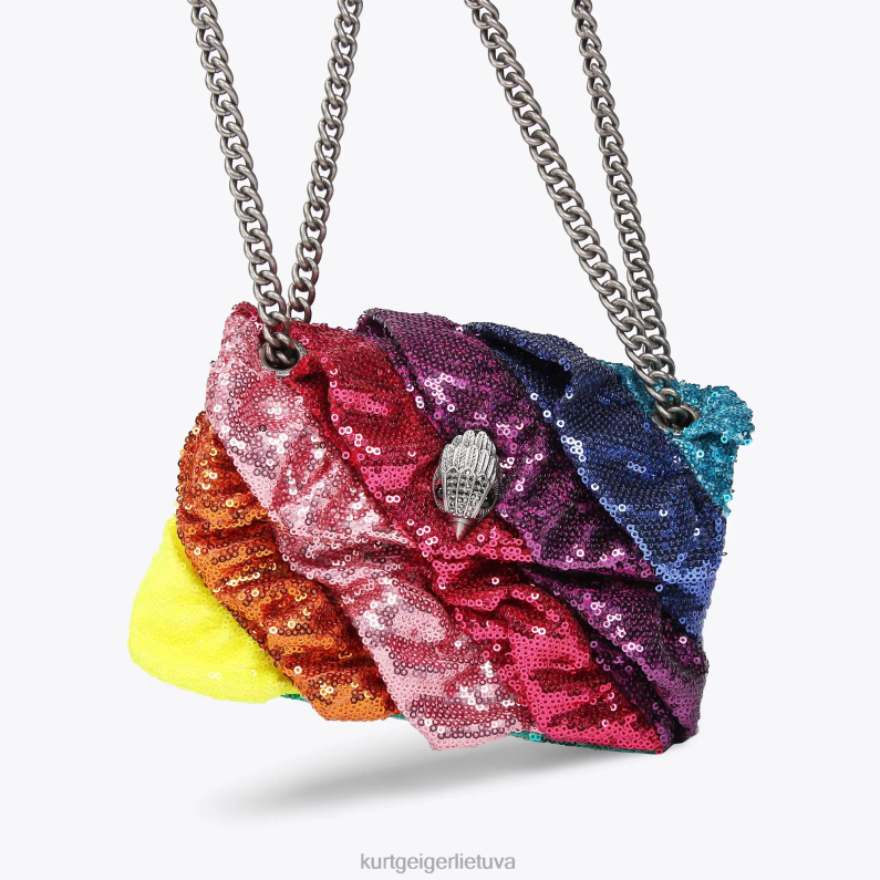 Kurt Geiger moterys londono blizgučiai raukiniai mini Kensington T2T2822 daug/kita | krepšiai